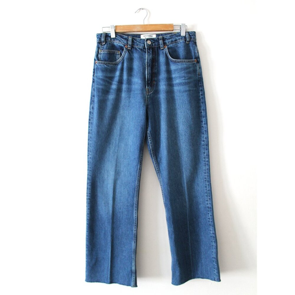 Reformation Hill Mid Rise Kick Flare Jeans 30" / Size 29 / Araceli Blue Relaxed - Picture 5 of 11